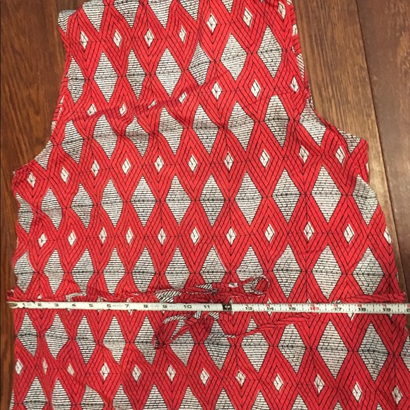 Collective Concepts - Red geometrical Shirt Dress - Picture 4 of 6